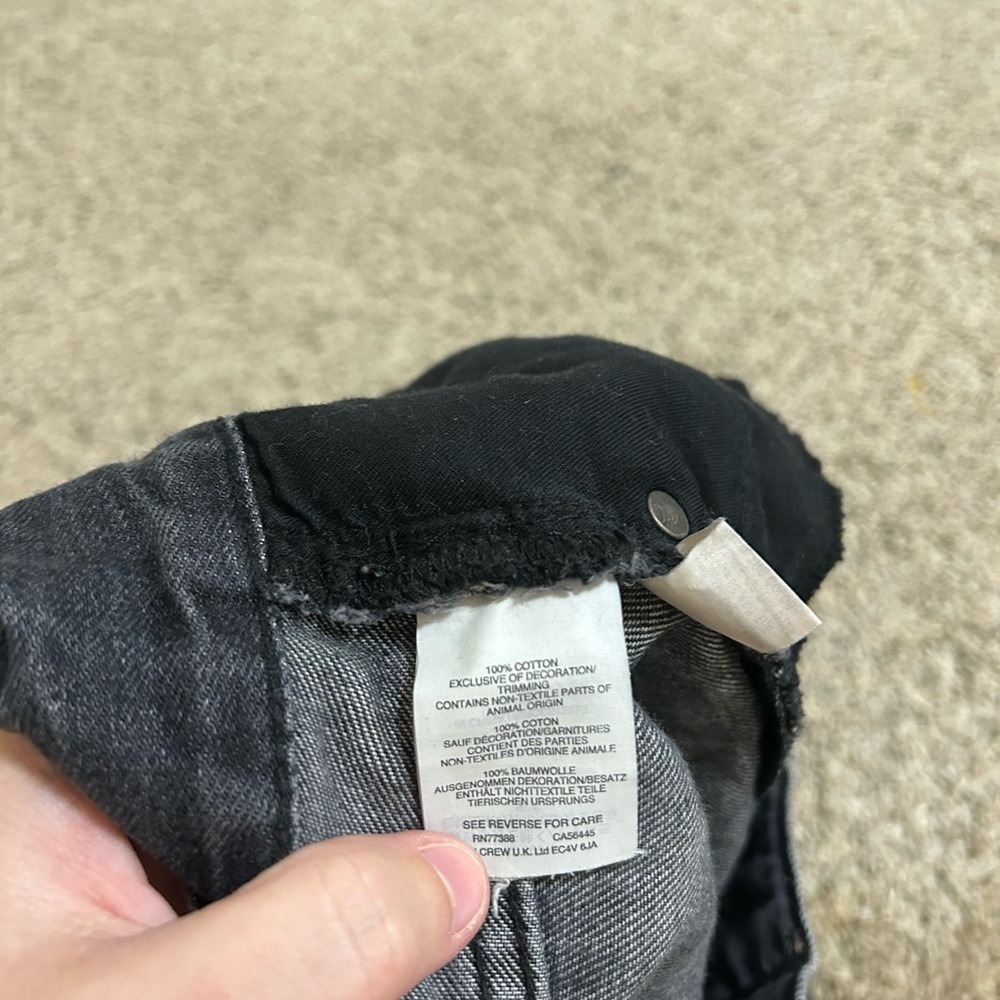 Madewell The Perfect Summer Black Washed Denim Jeans 100% Cotton Women's Size 26 - Picture 7 of 10